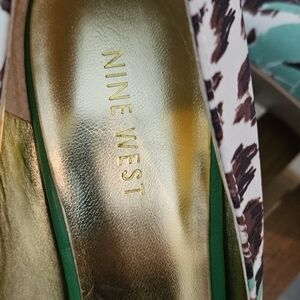 Nine West Women's Leopard Print Heels - Green, Brown, Multo